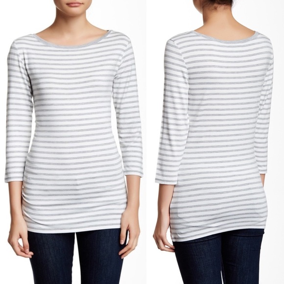 14TH & UNION CCO 3/4 Length Boatneck Tee - Picture 7 of 8